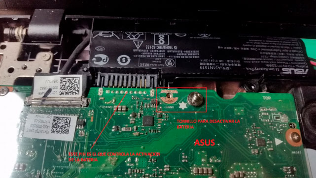 Procedimiento para desmontar Asus con batería interna | Reparación de ordenadores portátiles televisores